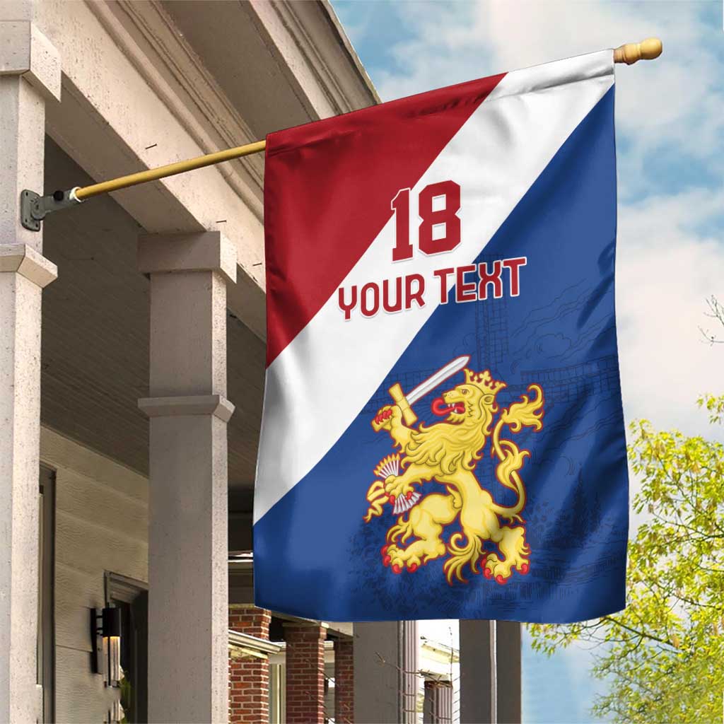 Custom Netherlands Football Garden Flag Come On Holland