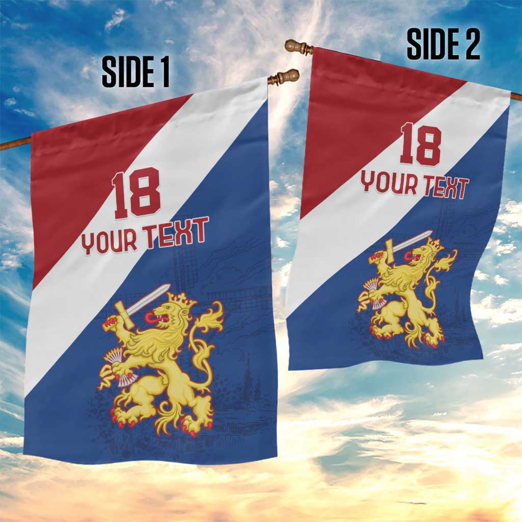 Custom Netherlands Football Garden Flag Come On Holland