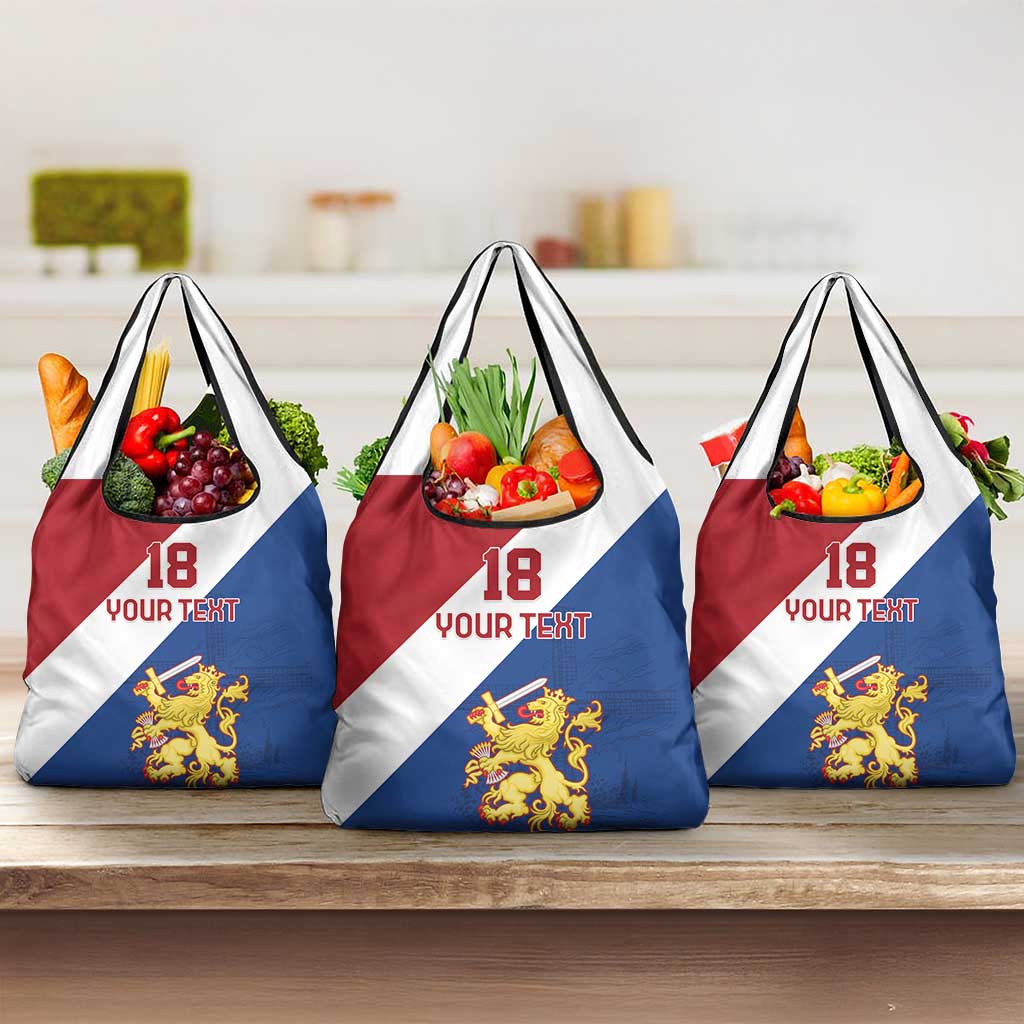 Custom Netherlands Football Grocery Bag Come On Holland
