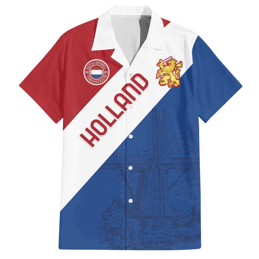 Custom Netherlands Football Hawaiian Shirt Come On Holland