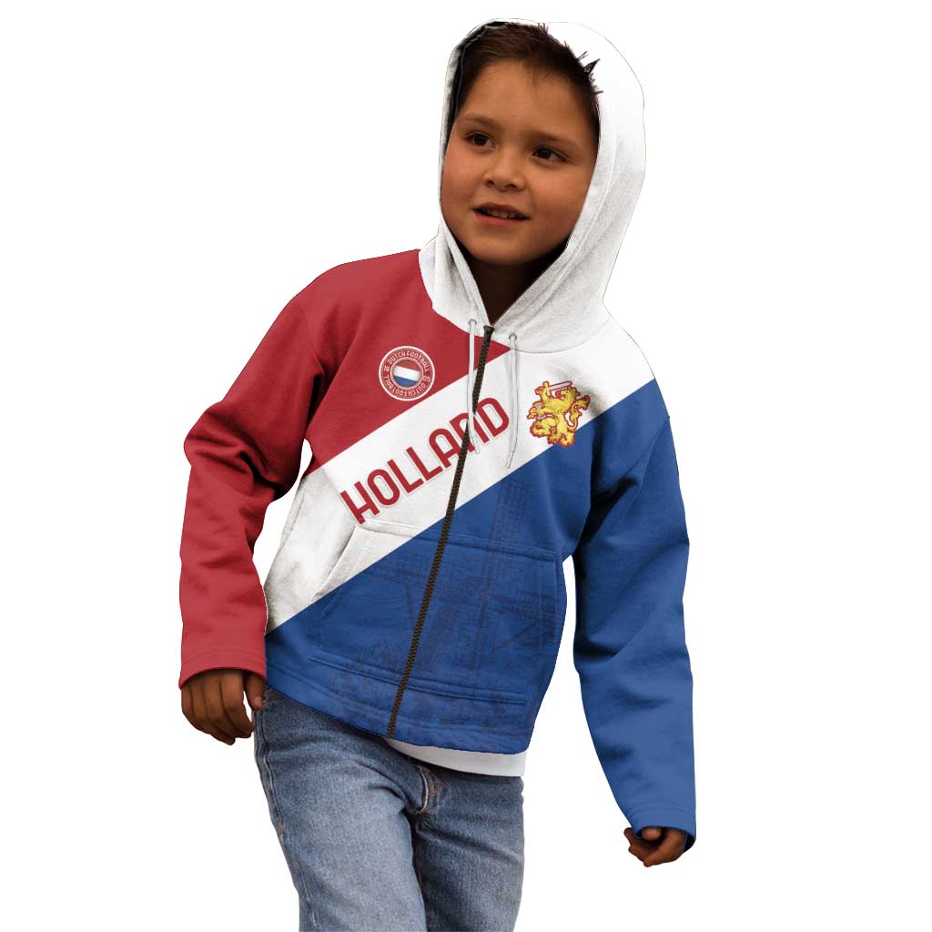 Custom Netherlands Football Kid Hoodie Come On Holland
