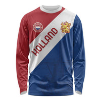 Custom Netherlands Football Long Sleeve Shirt Come On Holland