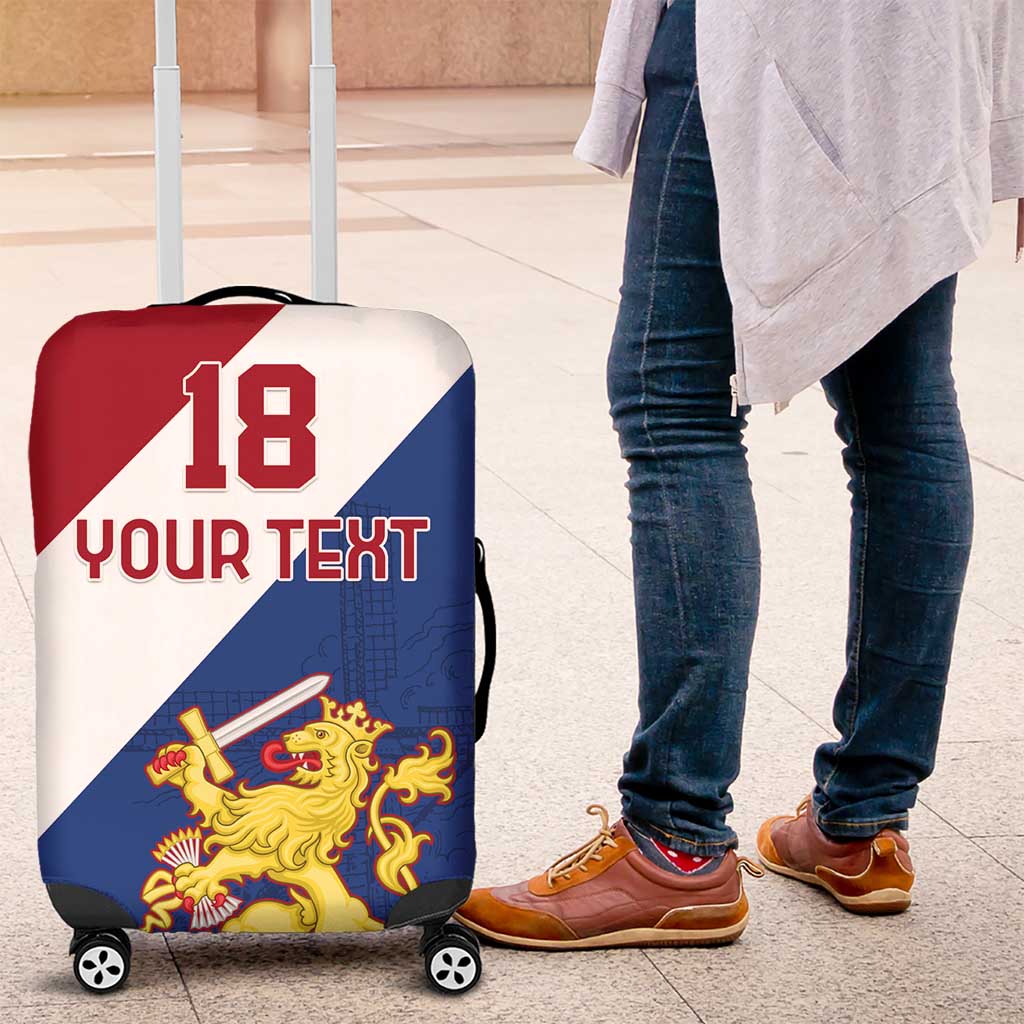 Custom Netherlands Football Luggage Cover Come On Holland