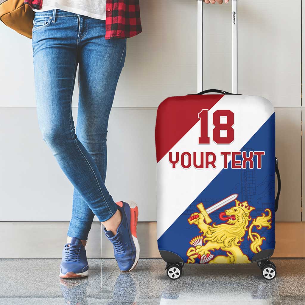 Custom Netherlands Football Luggage Cover Come On Holland