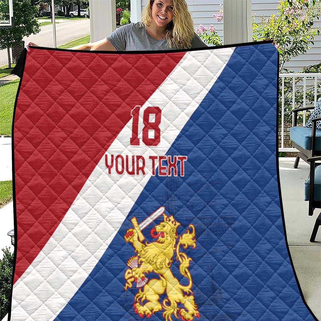 Custom Netherlands Football Quilt Come On Holland