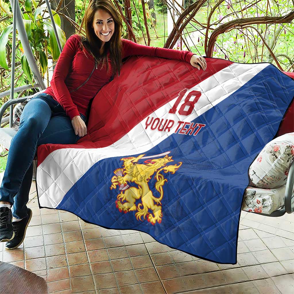 Custom Netherlands Football Quilt Come On Holland