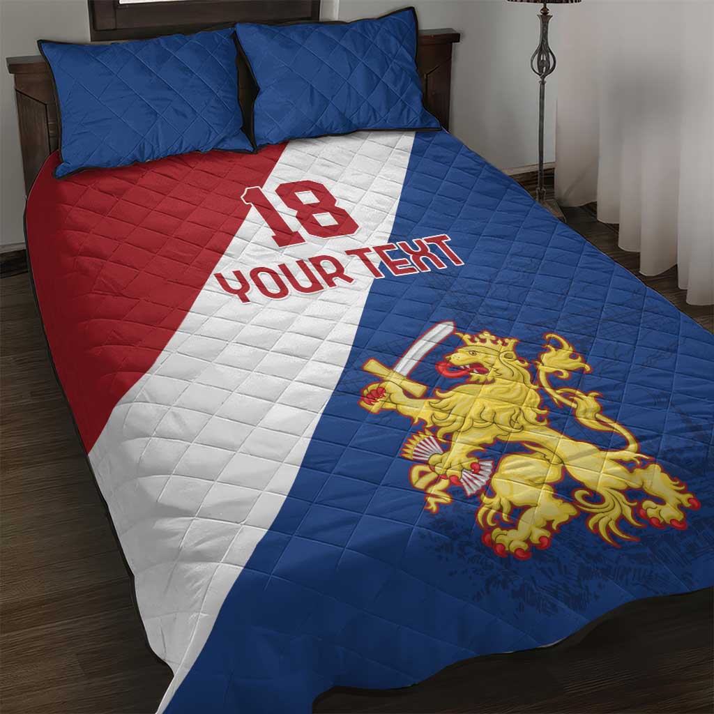 Custom Netherlands Football Quilt Bed Set Come On Holland