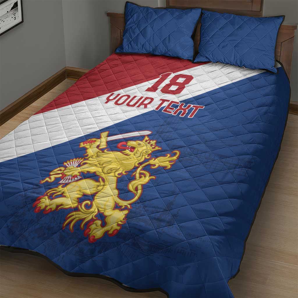 Custom Netherlands Football Quilt Bed Set Come On Holland