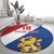 Custom Netherlands Football Round Carpet Come On Holland