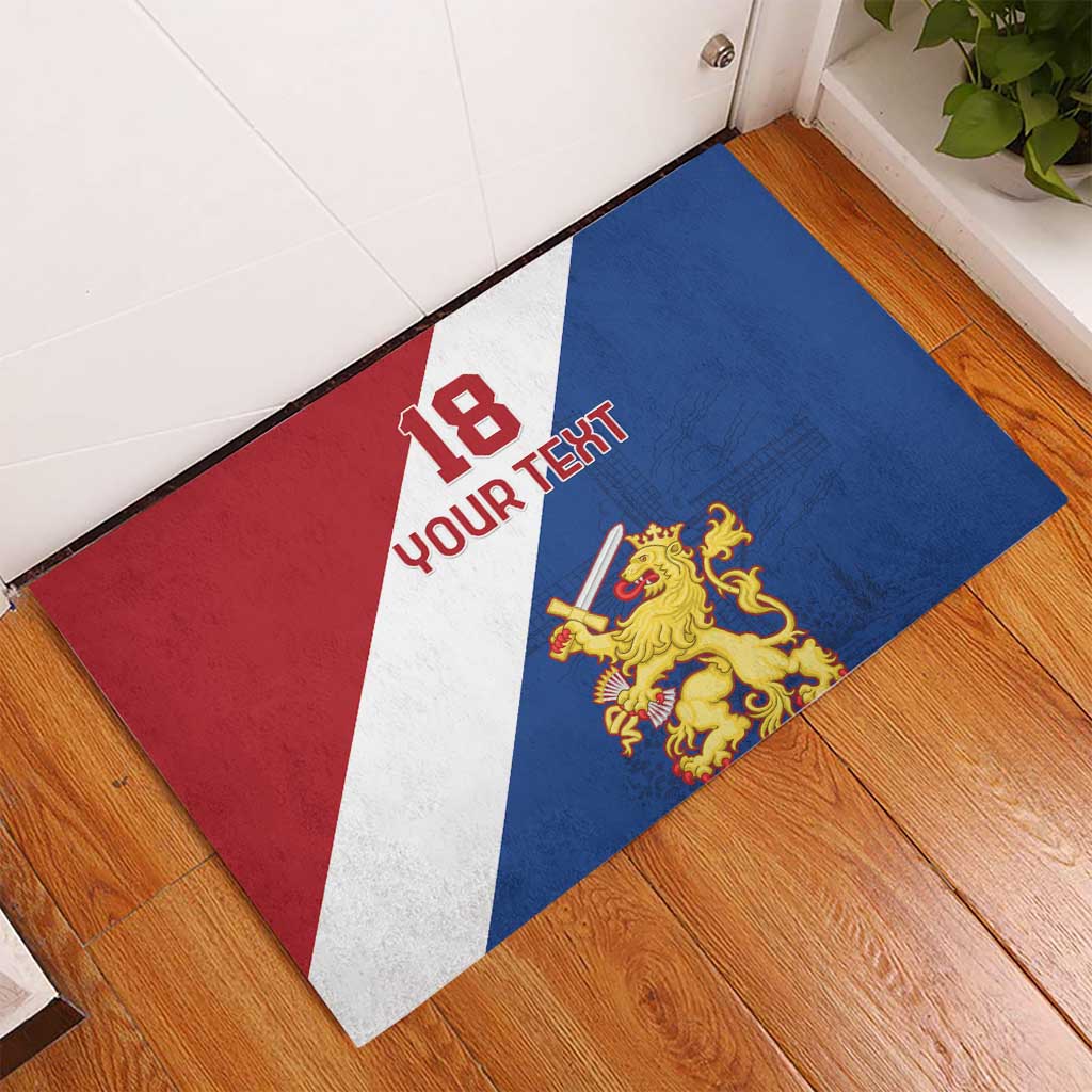 Custom Netherlands Football Rubber Doormat Come On Holland