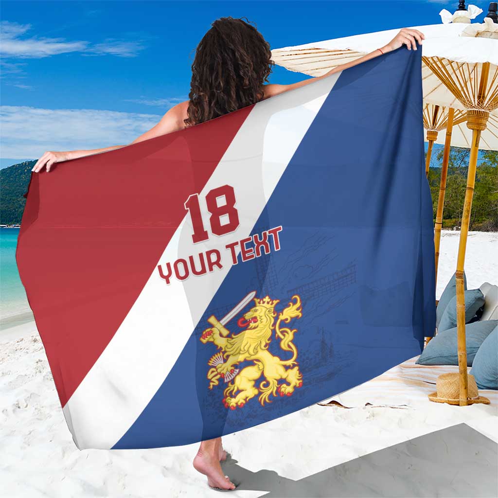 Custom Netherlands Football Sarong Come On Holland