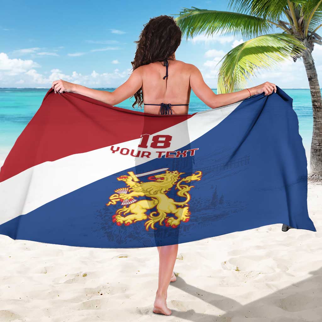 Custom Netherlands Football Sarong Come On Holland