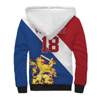 Custom Netherlands Football Sherpa Hoodie Come On Holland