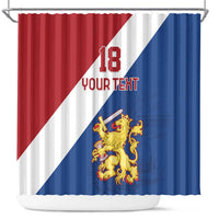Custom Netherlands Football Shower Curtain Come On Holland