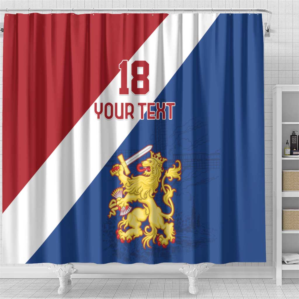 Custom Netherlands Football Shower Curtain Come On Holland