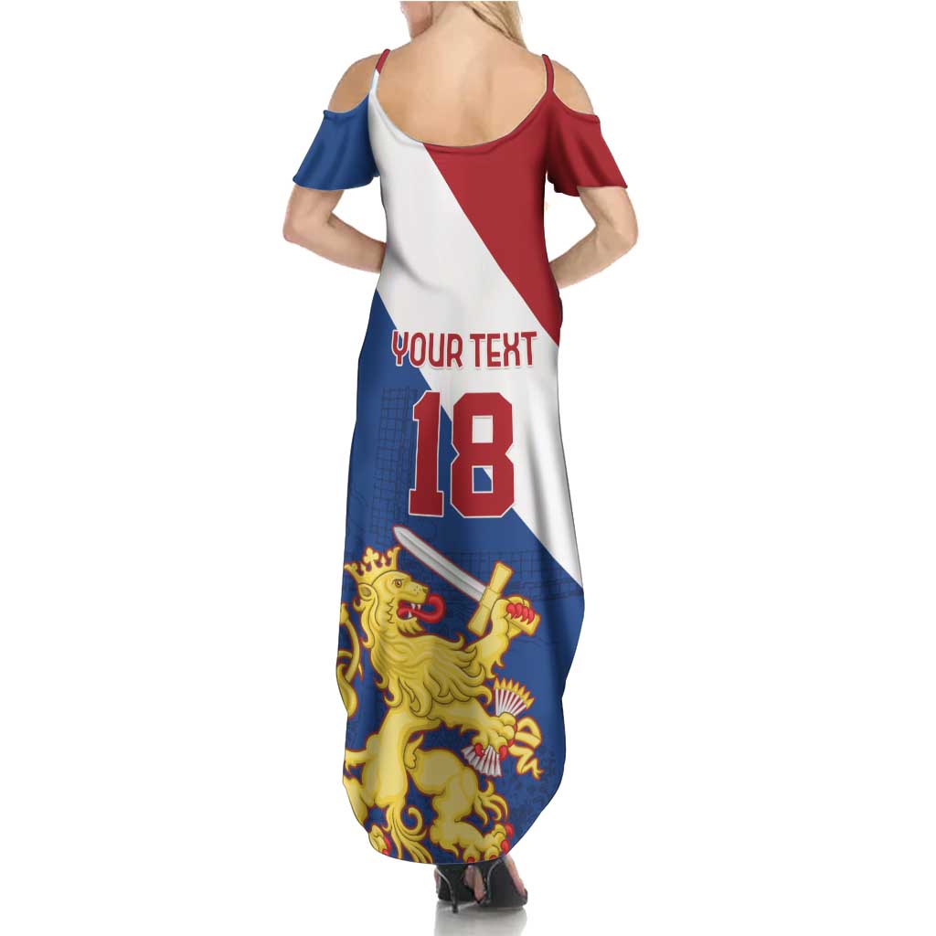 Custom Netherlands Football Summer Maxi Dress Come On Holland