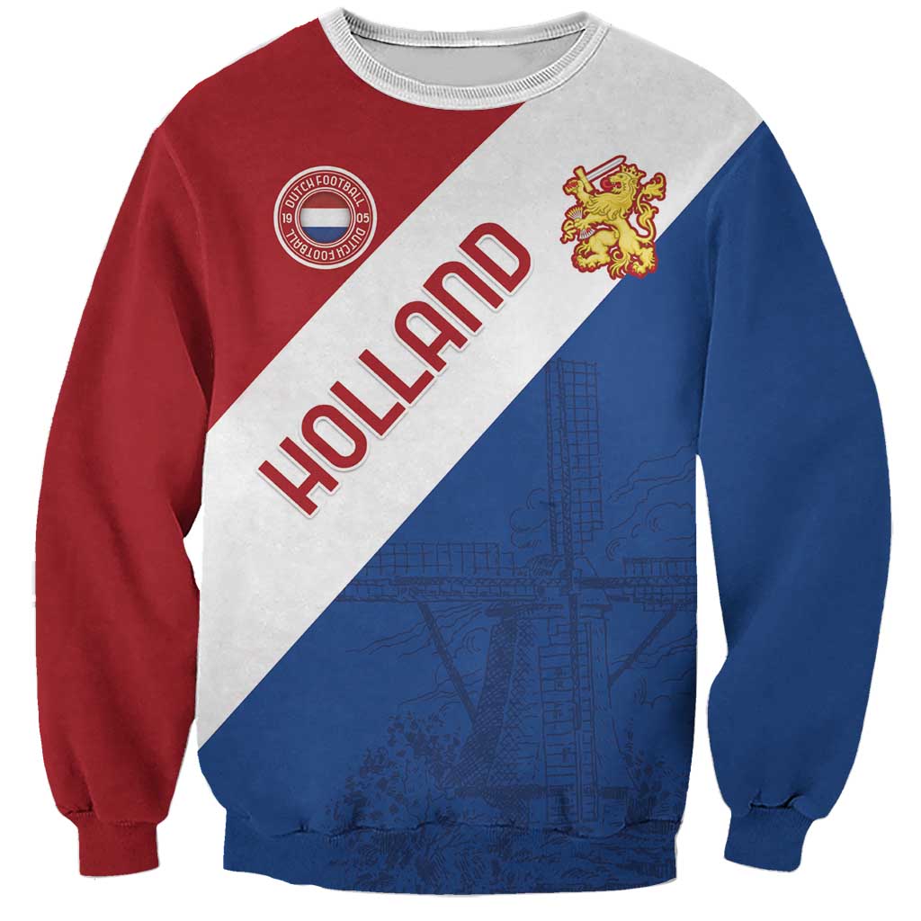 Custom Netherlands Football Sweatshirt Come On Holland