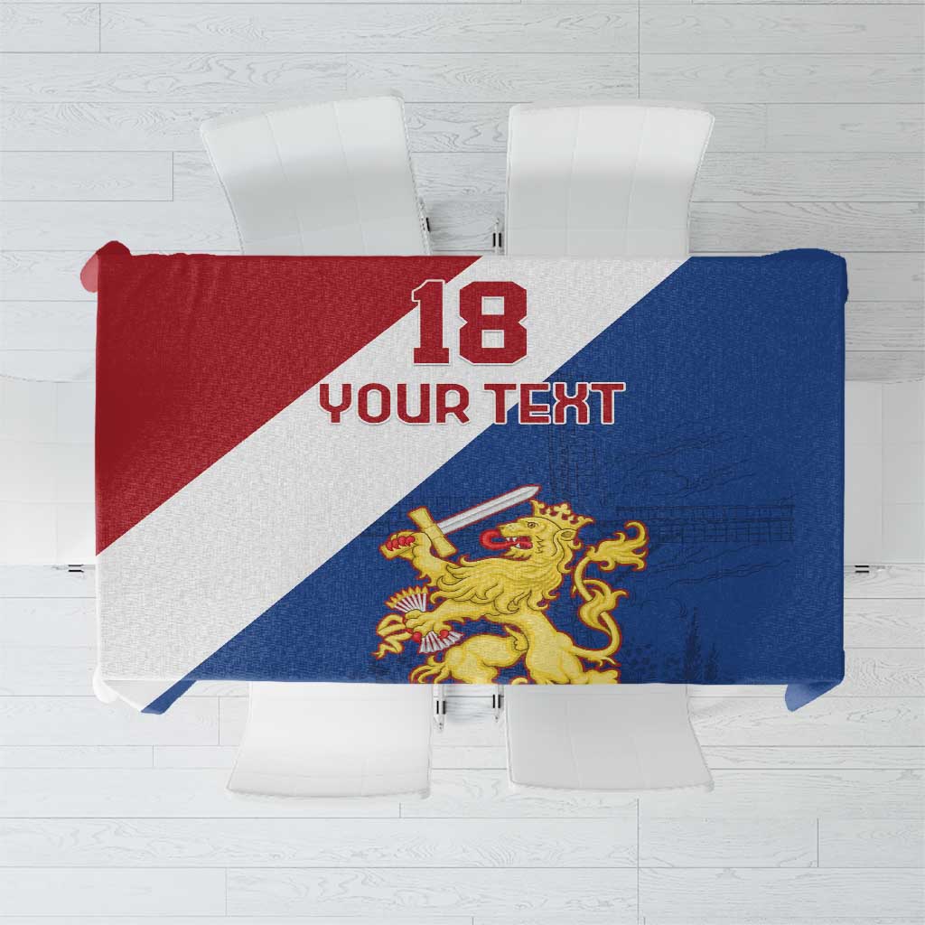 Custom Netherlands Football Tablecloth Come On Holland