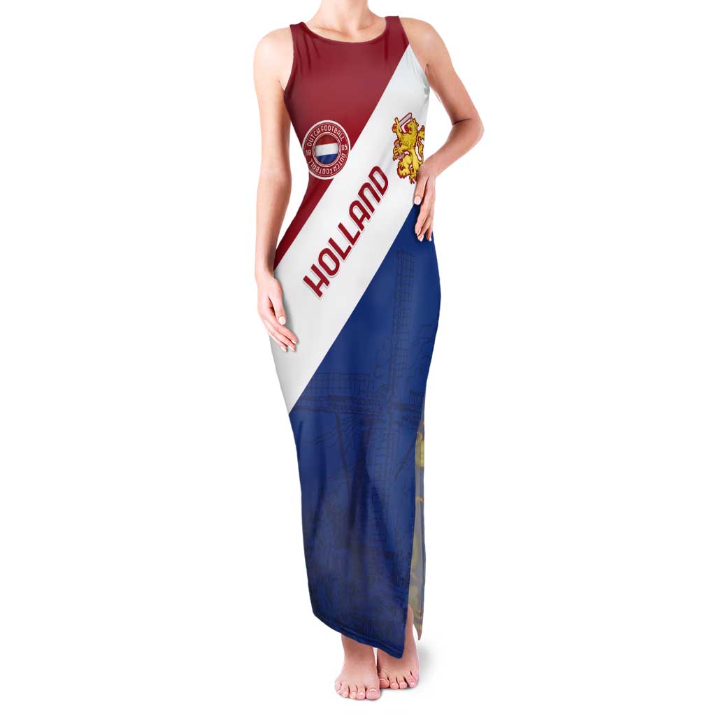 Custom Netherlands Football Tank Maxi Dress Come On Holland