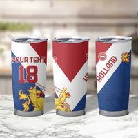 Custom Netherlands Football Tumbler Cup Come On Holland