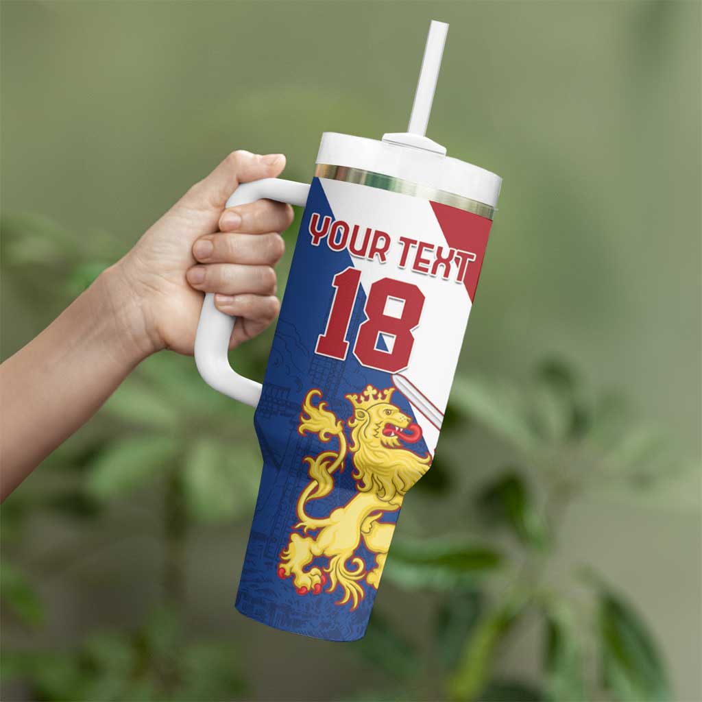 Custom Netherlands Football Tumbler With Handle Come On Holland