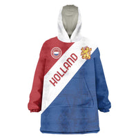 Custom Netherlands Football Wearable Blanket Hoodie Come On Holland