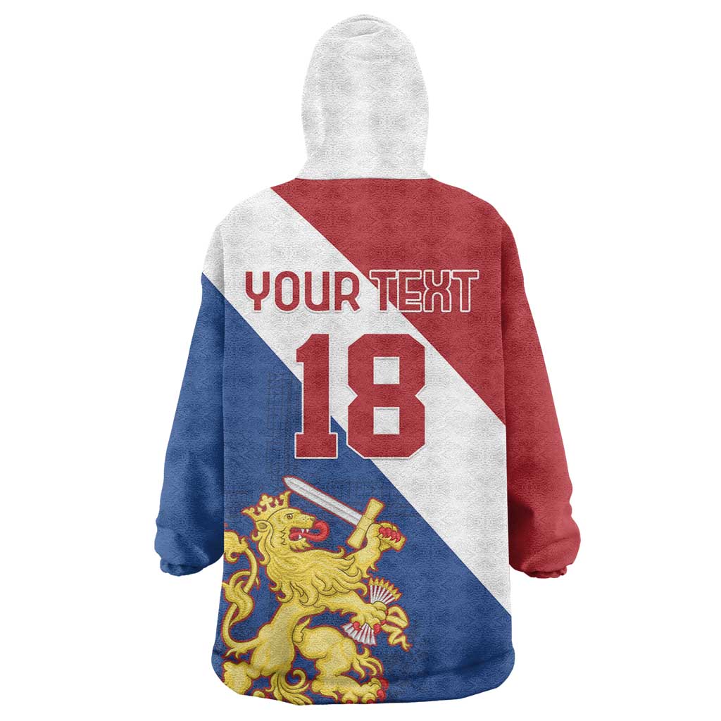 Custom Netherlands Football Wearable Blanket Hoodie Come On Holland