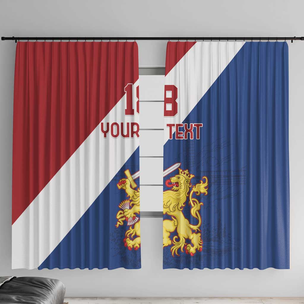Custom Netherlands Football Window Curtain Come On Holland
