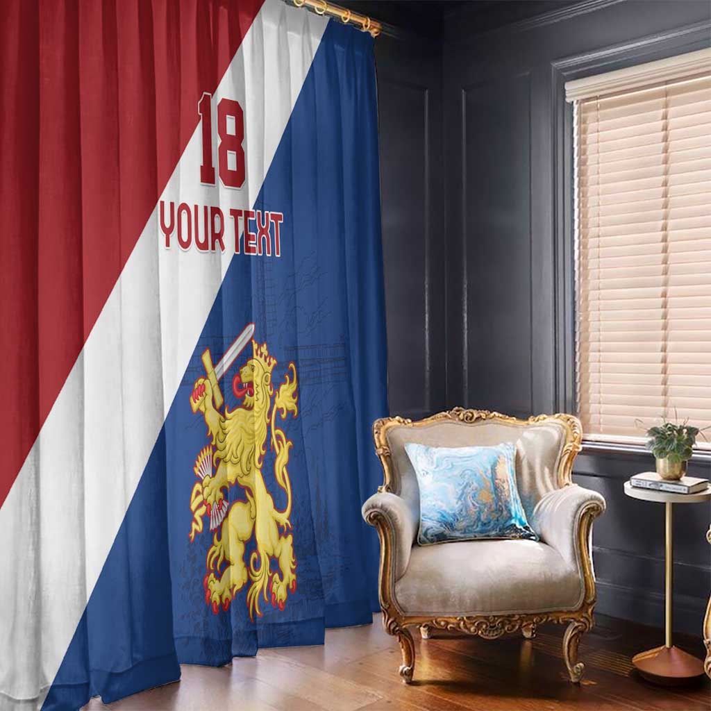 Custom Netherlands Football Window Curtain Come On Holland