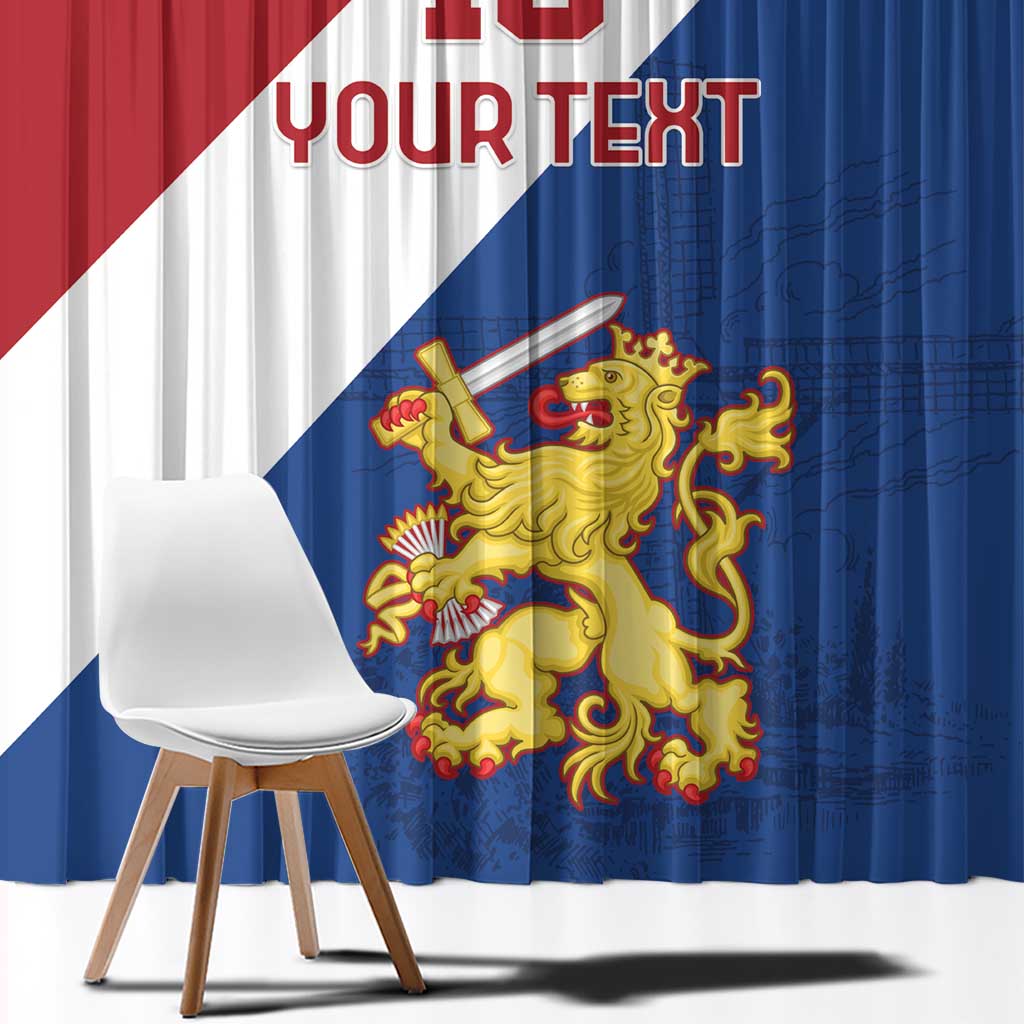 Custom Netherlands Football Window Curtain Come On Holland
