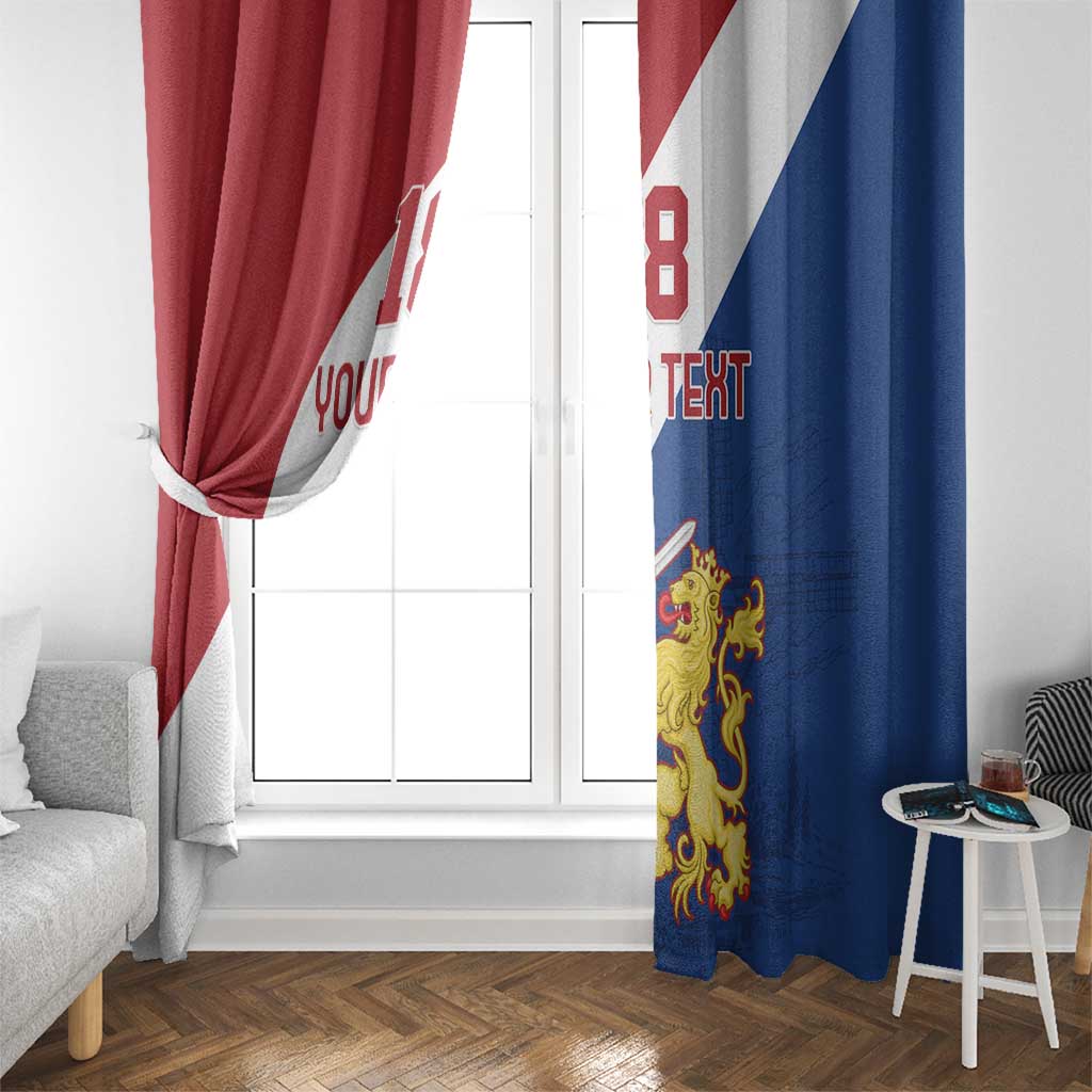 Custom Netherlands Football Window Curtain Come On Holland