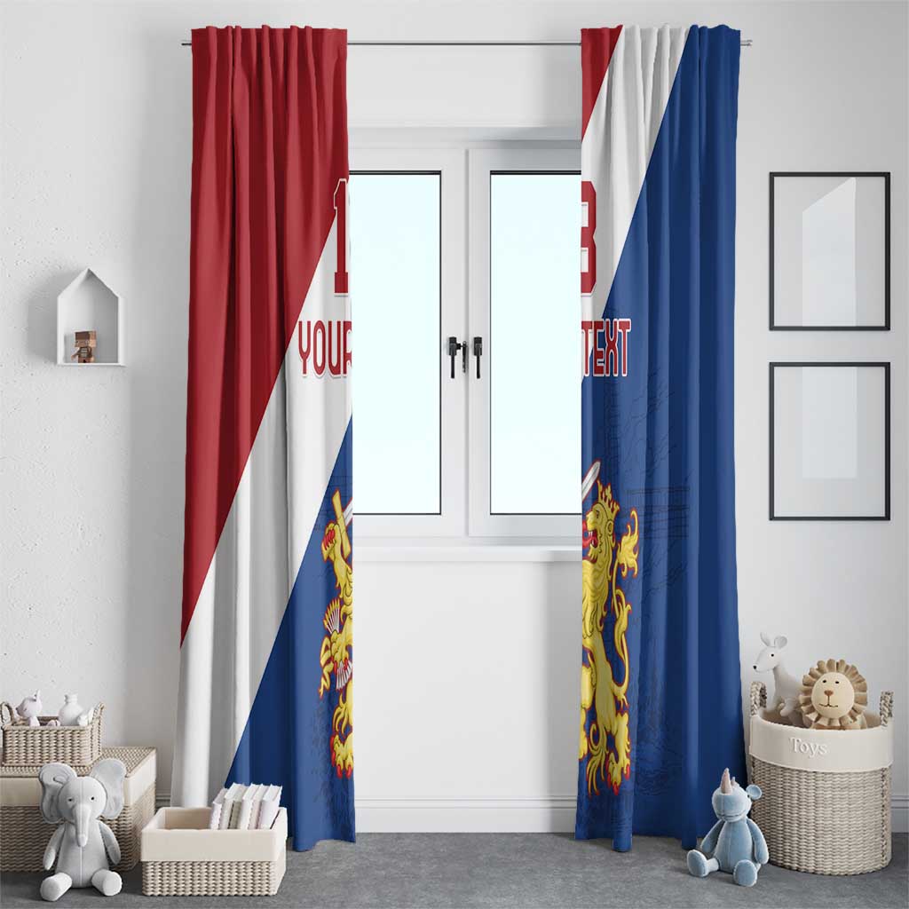 Custom Netherlands Football Window Curtain Come On Holland