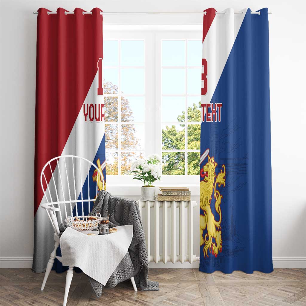 Custom Netherlands Football Window Curtain Come On Holland
