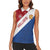 Custom Netherlands Football Women Sleeveless Polo Shirt Come On Holland