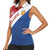 Custom Netherlands Football Women Sleeveless Polo Shirt Come On Holland