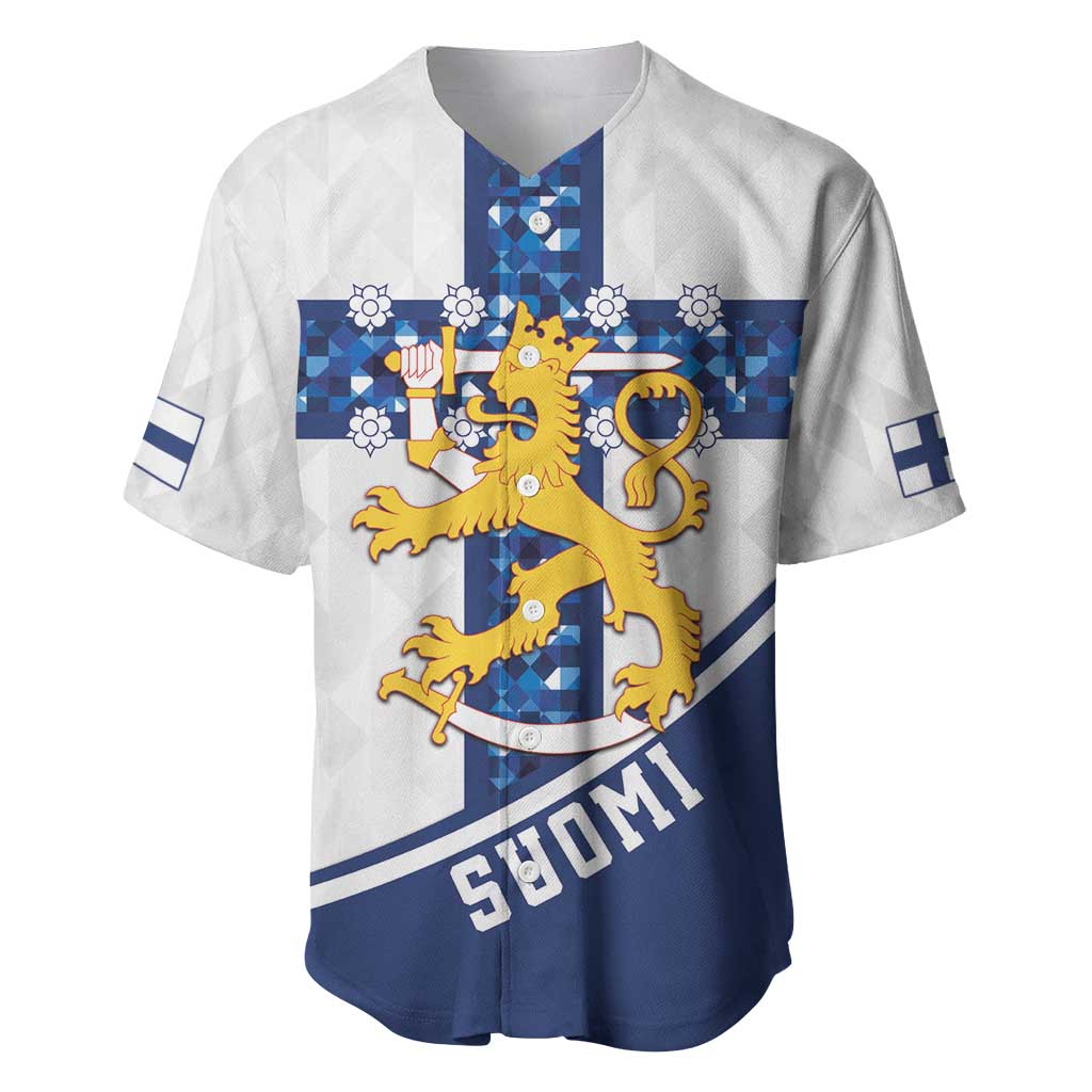 Custom Finland Football Baseball Jersey Suomen jalkapallomaajoukkue