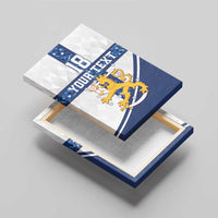 Custom Finland Football Canvas Wall Art Suomen jalkapallomaajoukkue