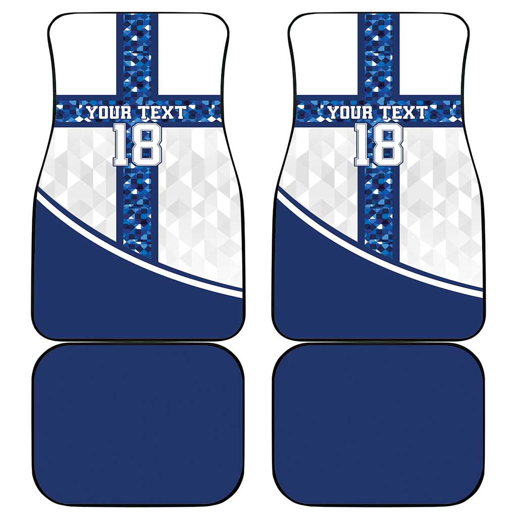 Custom Finland Football Car Mats Suomen jalkapallomaajoukkue