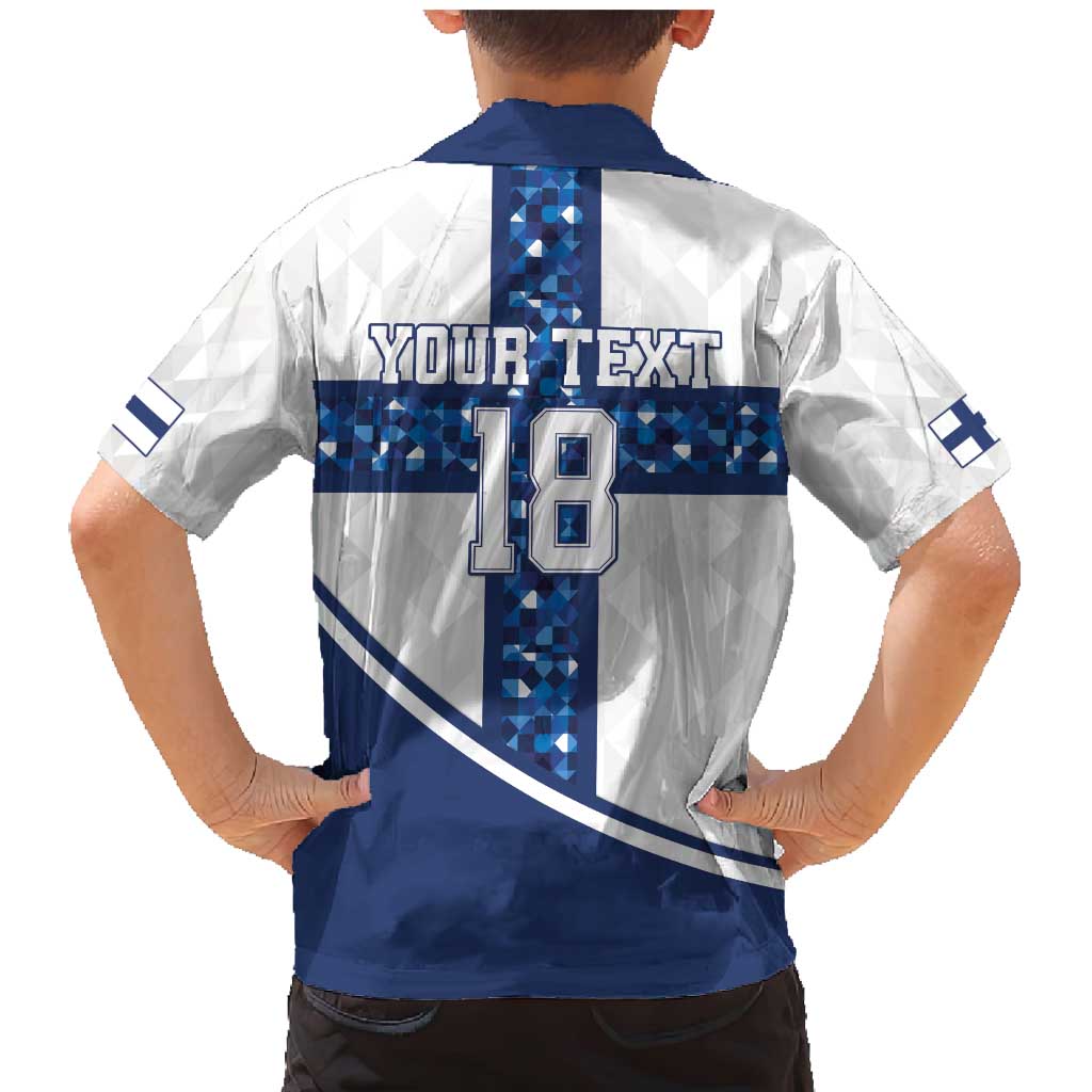 Custom Finland Football Family Matching Mermaid Dress and Hawaiian Shirt Suomen jalkapallomaajoukkue