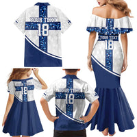 Custom Finland Football Family Matching Mermaid Dress and Hawaiian Shirt Suomen jalkapallomaajoukkue