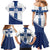 Custom Finland Football Family Matching Mermaid Dress and Hawaiian Shirt Suomen jalkapallomaajoukkue