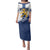 Custom Finland Football Family Matching Puletasi and Hawaiian Shirt Suomen jalkapallomaajoukkue
