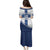 Custom Finland Football Family Matching Puletasi and Hawaiian Shirt Suomen jalkapallomaajoukkue