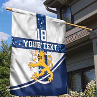 Custom Finland Football Garden Flag Suomen jalkapallomaajoukkue