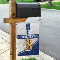 Custom Finland Football Garden Flag Suomen jalkapallomaajoukkue