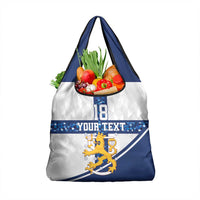 Custom Finland Football Grocery Bag Suomen jalkapallomaajoukkue