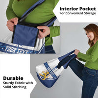 Custom Finland Football Grocery Bag Suomen jalkapallomaajoukkue