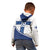 Custom Finland Football Kid Hoodie Suomen jalkapallomaajoukkue