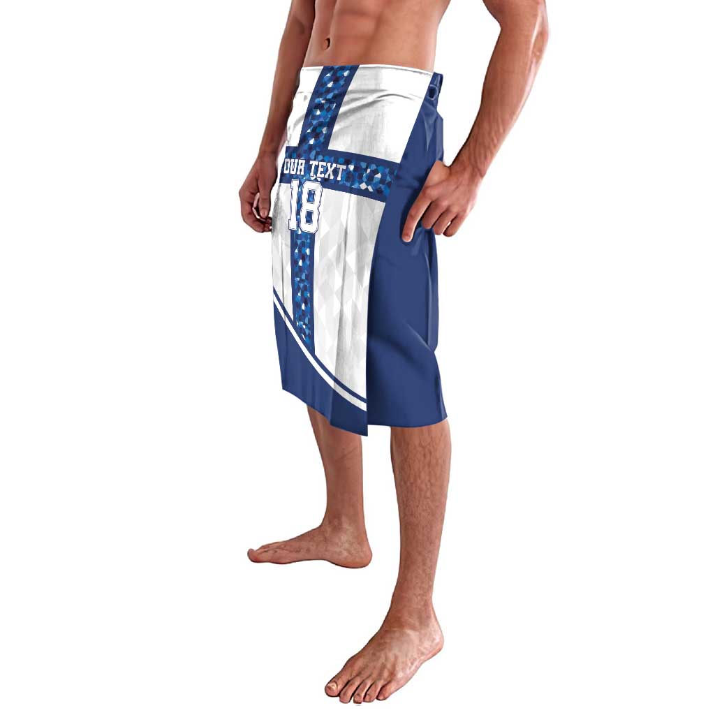 Custom Finland Football Lavalava Suomen jalkapallomaajoukkue