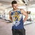 Custom Finland Football Men Tank Top Suomen jalkapallomaajoukkue